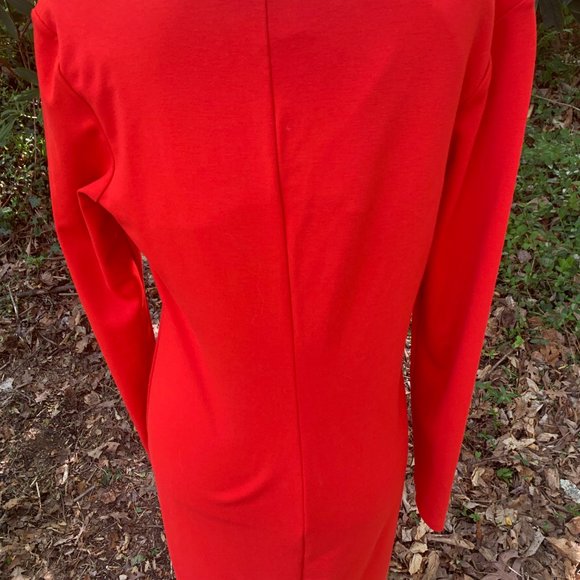 Vibrant red H&M Basic red dress - Picture 4 of 4